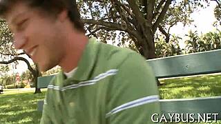 Hot gay studs engage in passionate sex