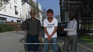 Complete gameplay - perfect housewife part 6 with outdoor group sucking.