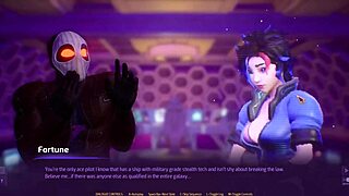 In the Subverse episode one, a hot robot slut eagerly sucks my dick amidst the stars