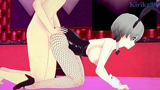 Hana and Yanagi Uzaki in hot bunny girl action