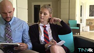 Slutty Spinner Craves 10-Inch Cock in Wild Study Break