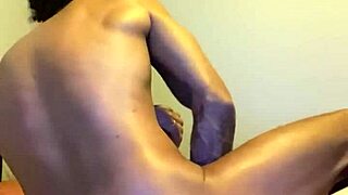 Ella spreads her ass for licking.