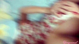 Amazing latina's wet pussy gets intense doggystyle fucking