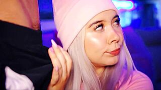 Valentina, the cute BBW university girl, lives for cum-filled mouths and ready lips for the next cock 😍