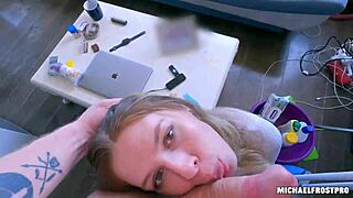 the useless cleaner pays for the fuck-up with her pussy