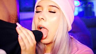 Valentina, the cute BBW university girl, lives for cum-filled mouths and ready lips for the next cock 😍