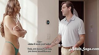 Cunning AC guys manipulate unwitting Latina Bella Rolland.