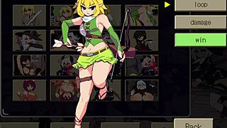 elf girl in hentai takes two cocks roughly, deepthroat and all