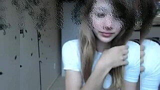 perfect 18-year-old teen shows off cute tits for hours