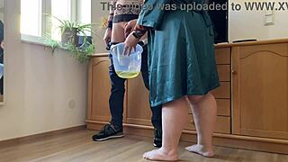 Mother in law shares intense moments in my piss compilation video.