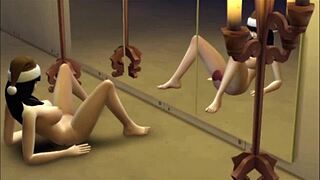 Goth beauty gets wild with solo toys and masturbation