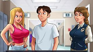 i love summertime saga 105, with big tits and ass in erotic anime style.