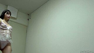 Japanese Girl Undresses In See-Through Lingerie On Webcam