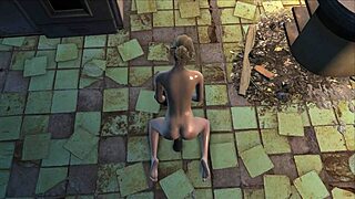 in fallout 4, katsu uses a dildo in this sex adventure.