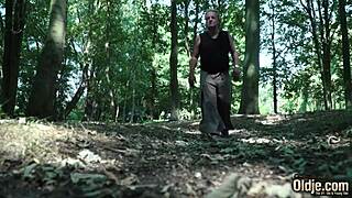 Young 18+ Redhead Seduces Grandpa for Intense Cowgirl Action