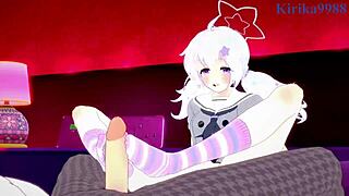 mikamo neru in bunny girl outfit fucks uzawa reisa intensely. Creampie in blue archive hentai.