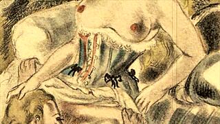 Vintage Erotic Drawings of Antique Hentai Cartoons