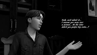 in the sims parody, a milf's ass gets fucked wildly