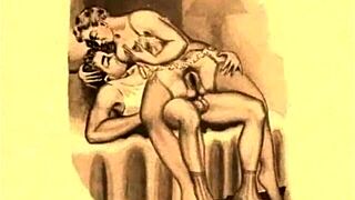 Vintage Erotic Drawings of Antique Hentai Cartoons