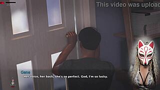 Big cock thigh job in the kitchen with undressing and pussy play