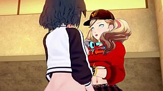 ann and ryuko lesbian fingering to orgasm!