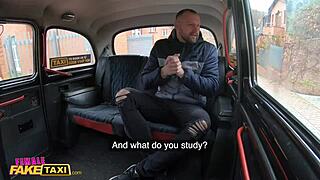 kayla green creampied in fake taxi with big boobs out! 🔥