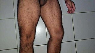 A guy waits for a macho man to engage in some fetish fun