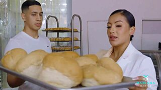 Baker Fills Mariana Martix's Ass With Cum