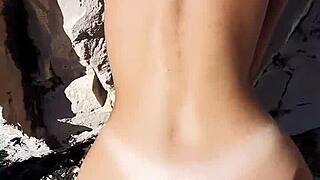 Quick Sex with Hot Teen 18+ on Public Beach - POV Action!