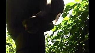 Flexible Ebony Girlfriend Teases with Pussy Fuck in Outdoor Gym Hotel