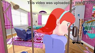 In the fantasy world, jessica engages in sex with rick in this 3d cartoon adventure