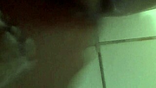 I'm masturbating with dildo in shower