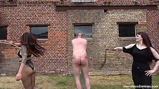 Friendly competition - mistress rebekka raynor & nikky french and painful strokes