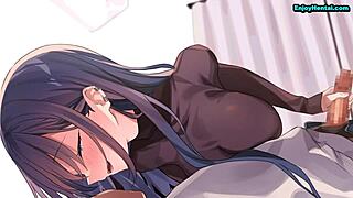 the girl gets fondled by her next door neighbour in this anime hentai scene, feeling every touch