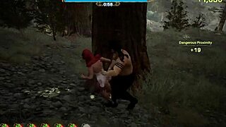 catch me ep 2, the hunter gets outdoor doggystyle sex in this hentai game