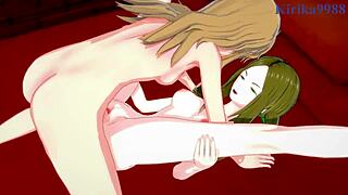 Phara, Leiur, and Kaede Kagayama Engage in Intense Futanari Sex