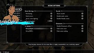 Skyrim messing around with sex mods and having sex in different positions