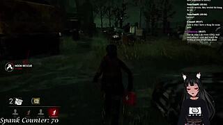 watch vtuber lewdneko get spanked while playing dbd part 2