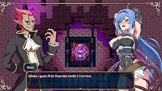 The adventurer falls into a cave trap in Nightmare Knight part 2