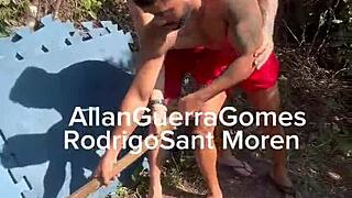 My students helped me set up the tatami for training at my farm.