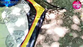 Intense Solo Masturbation Scene With Girl While Camping In Hentai Anime