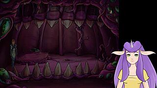 In starcraft ii slutcraft part 4, the redhead strips and swallows monster sperm after clothes ripped