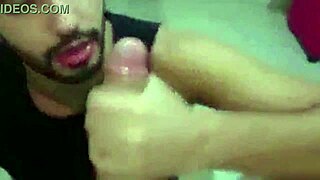 Marcos Goiano giving blowjob to monster cock and making him cum