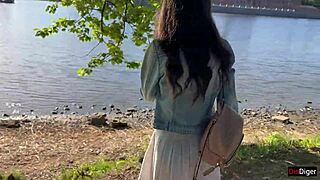 Girlfriend Gets Orgasms in a Public Park Controlled by Toy from Flirtwithsb