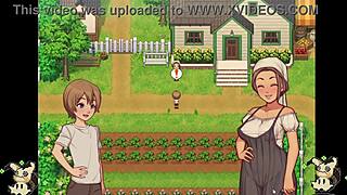 hentai game daily life of my countryside -español- parte 5 mamadas en el baño y me meto a duchar con ella