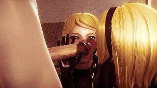 I fucked the twins from Nier Automata in 3D hentai, but I messed up the POV.