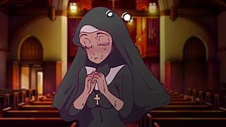 yo, nun fantasizes about getting banged in prayer booth hentai