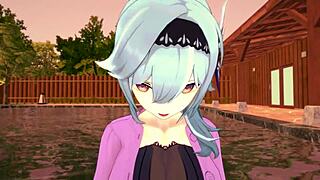 i see eula on the pool in genshin impact part 1