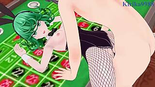 Tatsumaki and fubuki in bunny girl outfits having intense sex?