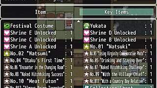 In hentai game episode 36, tanned girl Natsuki gets cum inside her ass by old man in public